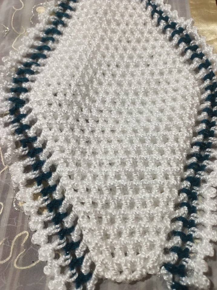 Beyaz ve Gri Örgü Banyo Süngeri - Görsel 2