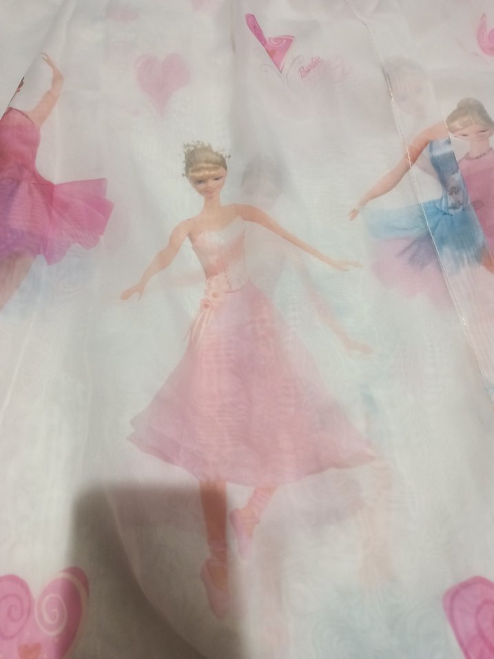 barbie'li çocuk odası perdesi - Görsel 3
