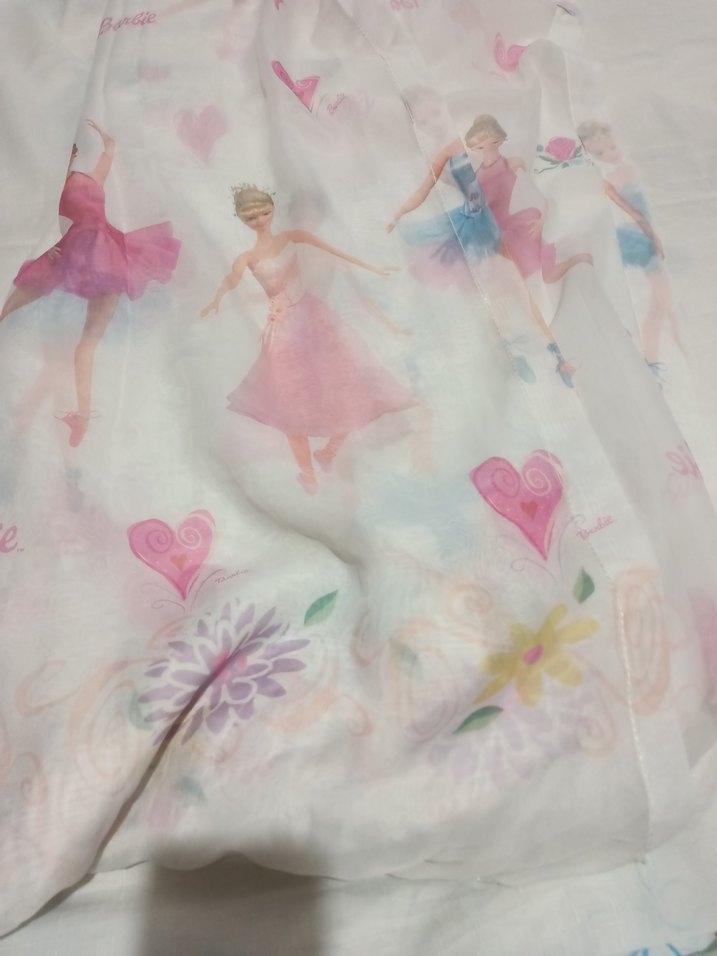 barbie'li çocuk odası perdesi - Görsel 4