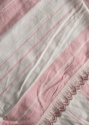 Pembe Çizgili Yatak Örtüsü - Görsel 2