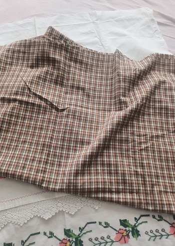 Kahverengi Ekose Masa Örtüsü - Görsel 3