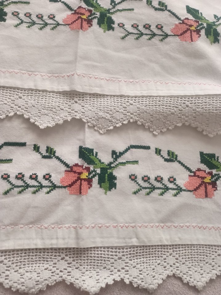 Nakışlı Pembe Bohem Masa Örtüsü - Görsel 5