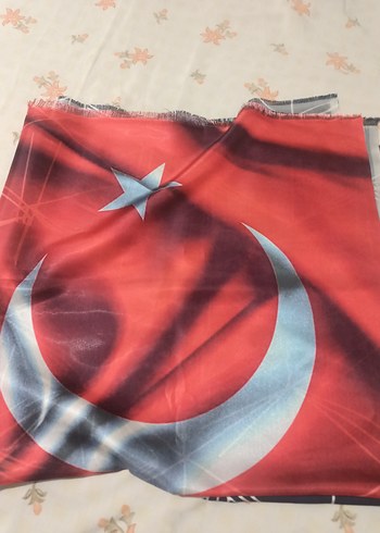 Kadın Kırmızı Desenli Şal - Görsel 5