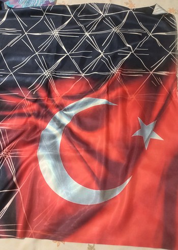 Kadın Kırmızı Desenli Şal - Görsel 4