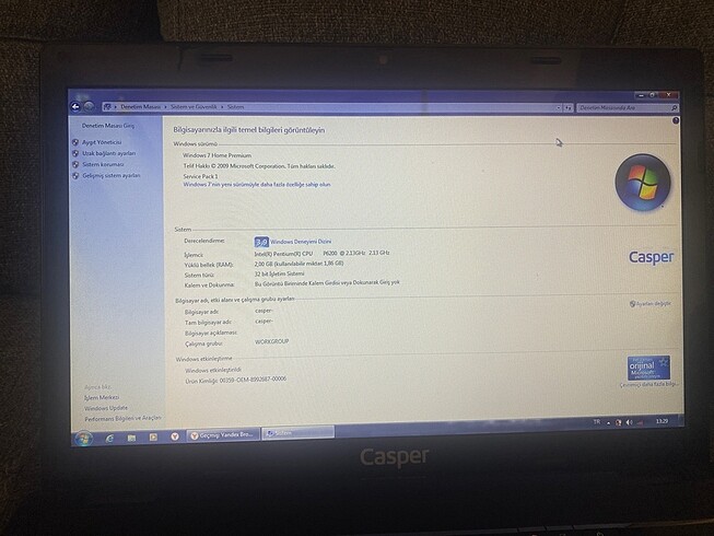 Casper Kılıf fiyatına çalışır laptop