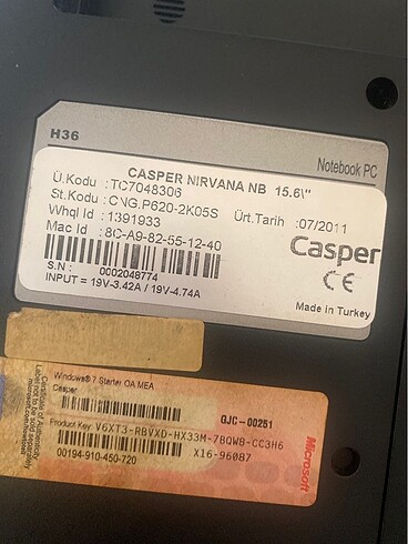 Beden Renk Kılıf fiyatına çalışır laptop