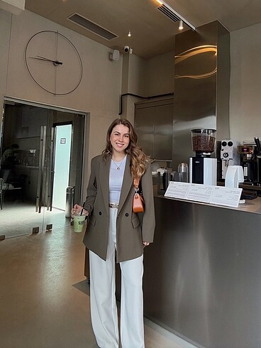 s Beden haki Renk Zara Blazer