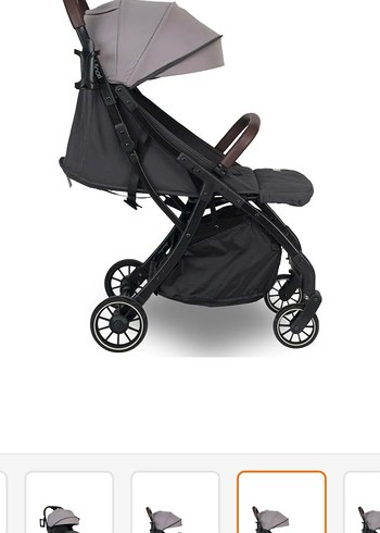 Gri Otomatik Katlanabilir Bebek Arabası - Görsel 6