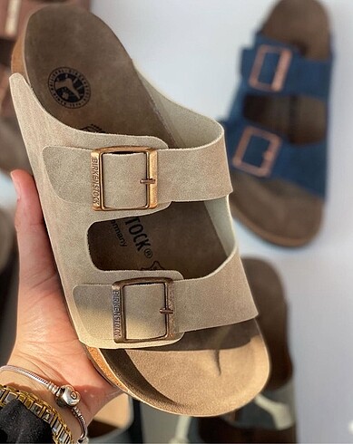 Birkenstock bej terlik
