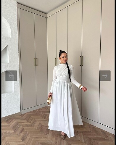 Zara Beyaz elbise