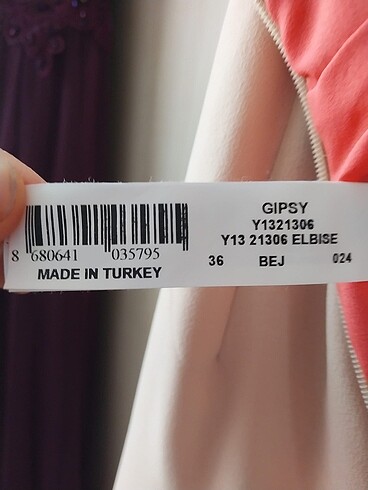 36 Beden ten rengi Renk Abiye Elbise