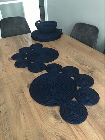 Beden Runner &6lı supla ekmek sepeti çeyiz takımı