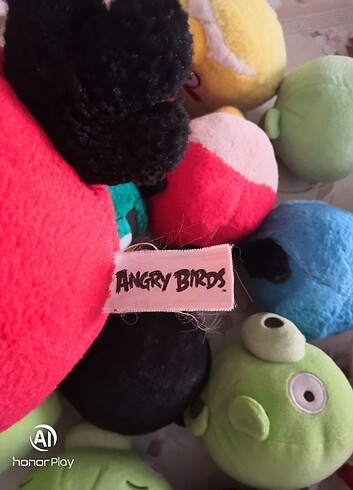  Beden Renk AngryBirds Peluş Oyuncak 10-12 cm