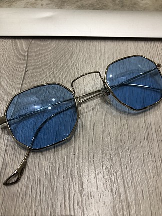 Retro gümüş çerçeve mavi