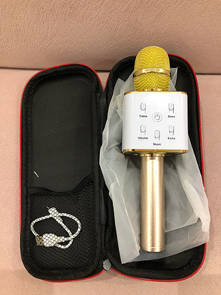 Mikrofon çantalı gold