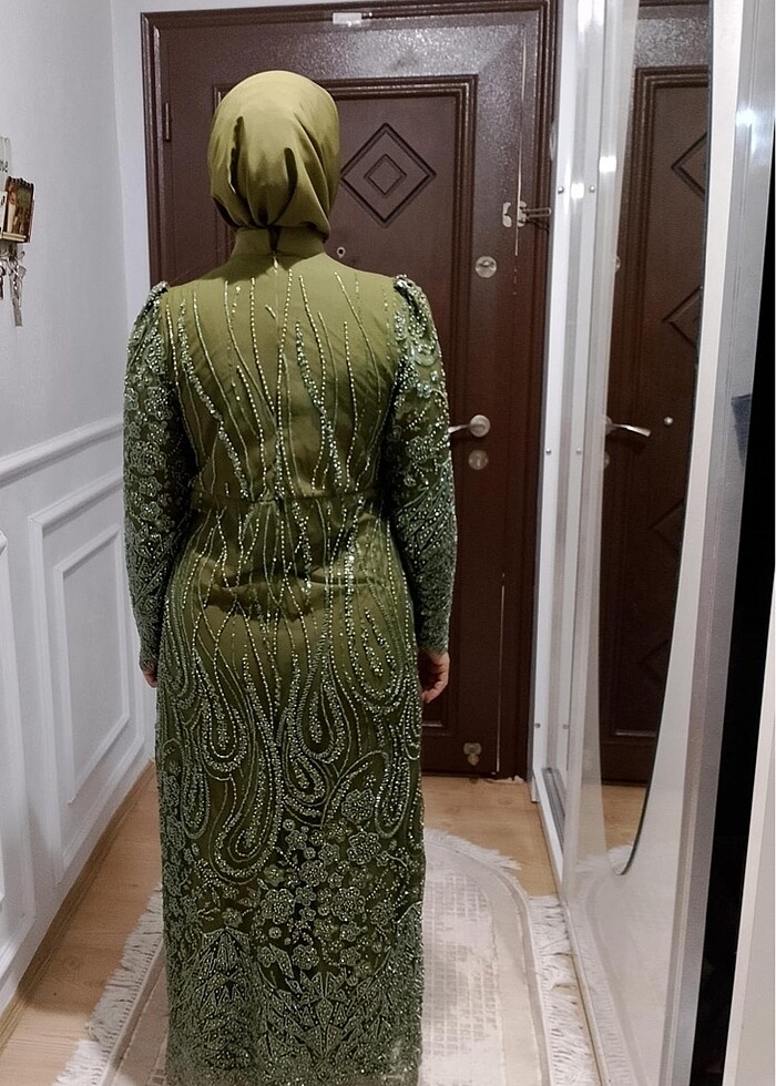 Tesettür abiye elbise - Görsel 2