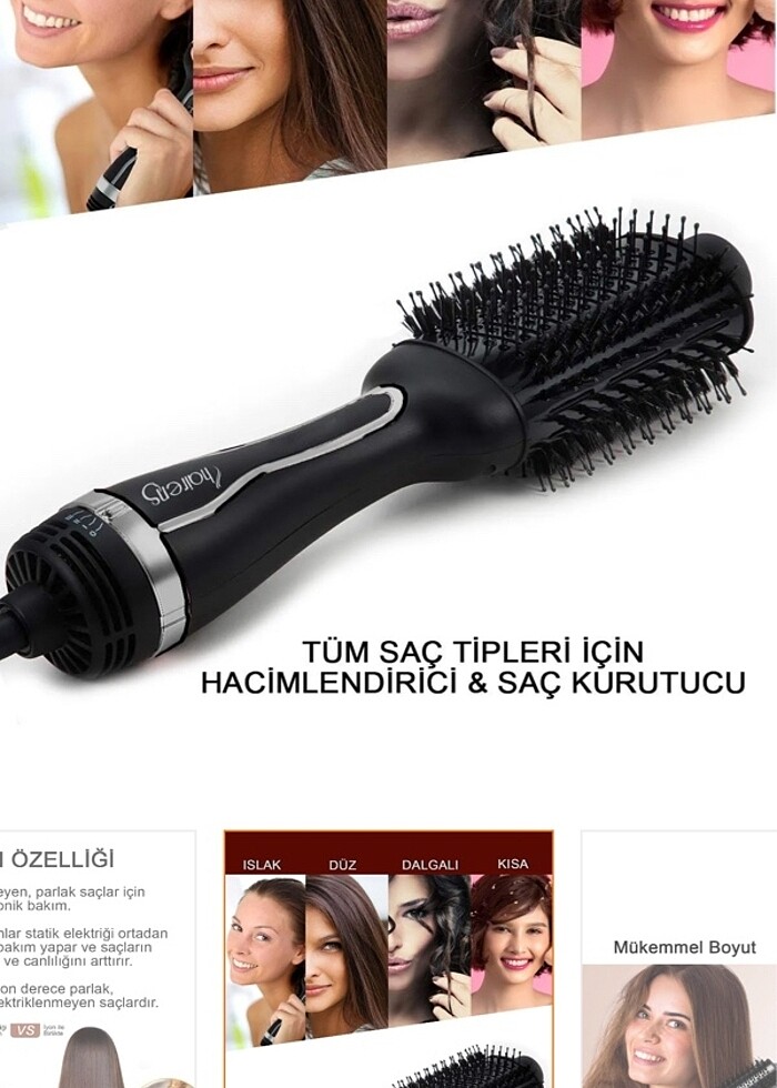 Hairens Hrs-800 Şaç Düzleştirici Fön Makinesi - Görsel 3