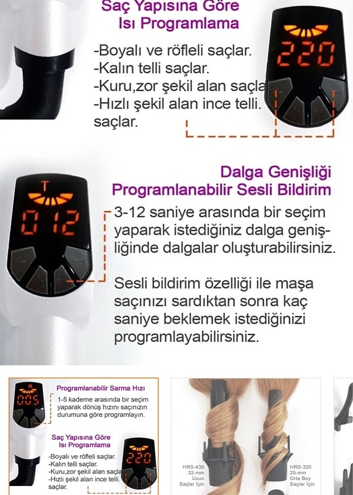 Hairens Hrs-320 Otomatik Saç Maşası - Görsel 2