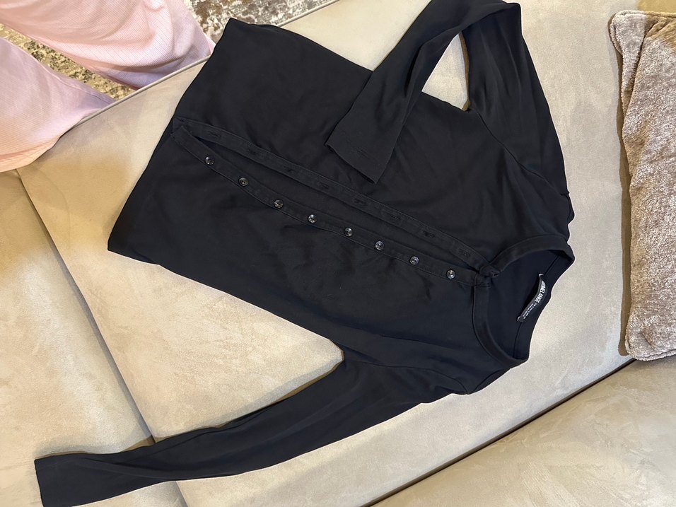 Kadın Siyah Deri Mini Şort - Görsel 2