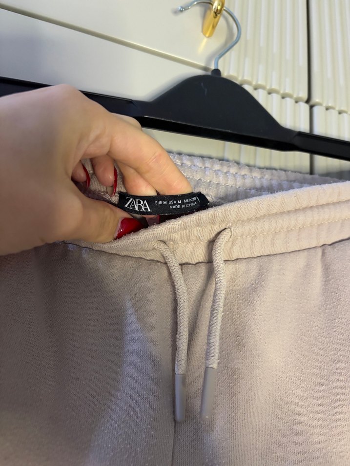 Zara Bej Rahat Kesim Kadın Eşofman Altı - Görsel 3