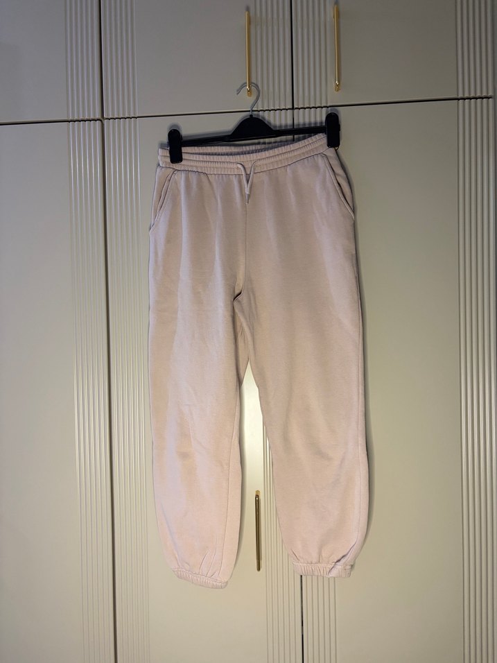 Zara Bej Rahat Kesim Kadın Eşofman Altı - Görsel 4