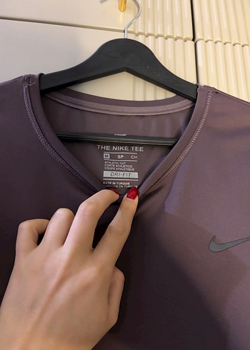 Nike Kadın Mor Uzun Kollu Spor Sweatshirt - Görsel 3