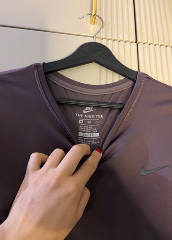 Nike Kadın Mor Uzun Kollu Spor Sweatshirt - Görsel 2