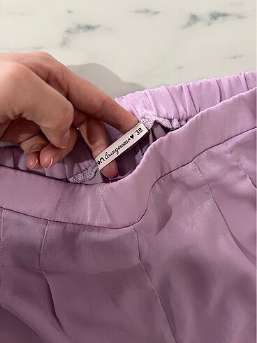 38 Beden Koton lila pijama altı