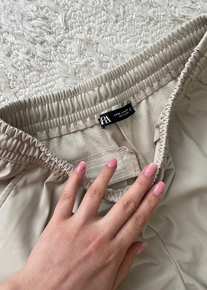 Zara deri pantolon - Görsel 5