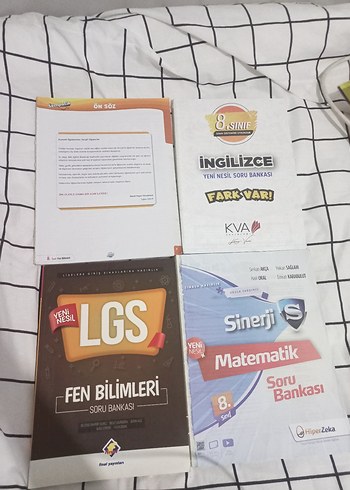 8. Sınıf LGS Fen Bilimleri, Matematik, İngilizce Soru Bankası