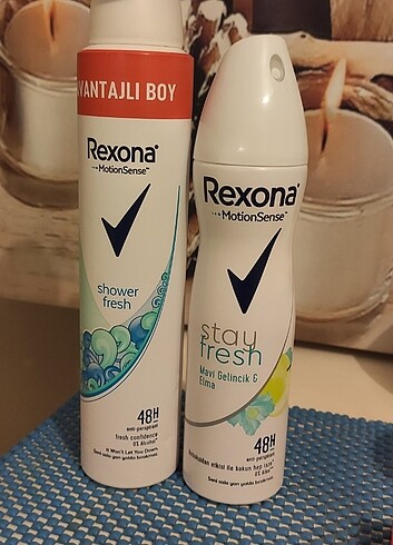 Rexona 2 tane deodorant sprey sıfır ürün