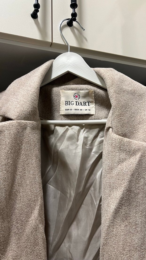 Bej Uzun Klasik Kaban - Görsel 2