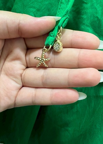 Yeşil Drapeli Mini  Bohem Elbise - Görsel 4