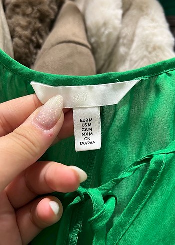 Yeşil Drapeli Mini  Bohem Elbise - Görsel 2