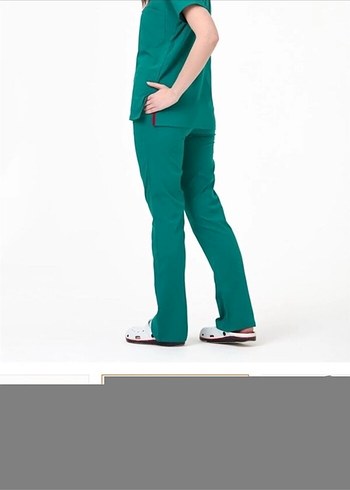 Medikal forma alt üst iki tane siyah yeşil - Görsel 2