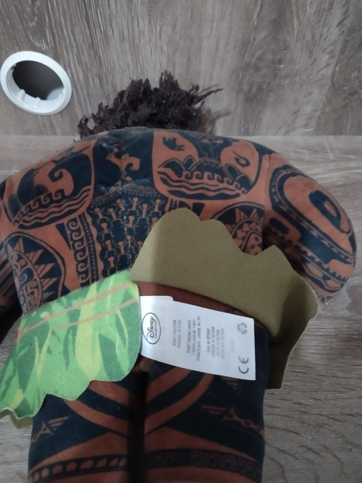 Disney MAUI moana Kahverengi Dövmeli Peluş Oyuncak - Görsel 2