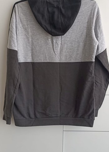 LC Waikiki LCW 11-12 YAŞ Erkek Çocuk Gri Kapüşonlu Sweatshirt
