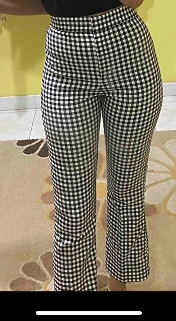 38 Beden Crop İspanyol Paça Pantolon