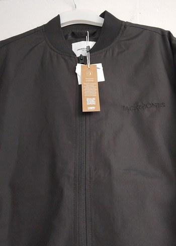 Jack Lions Jack & Jones Siyah Fermuarlı Erkek Ceket