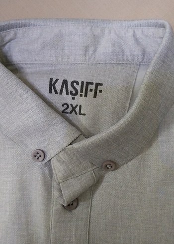 Gri Kısa Kollu Pamuklu Polo Tişört - Görsel 2