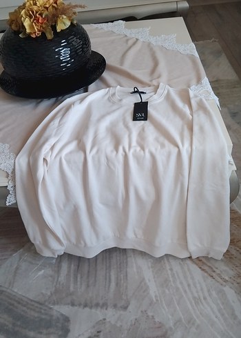 xxl Beden beyaz Renk Sweatshirt suvari