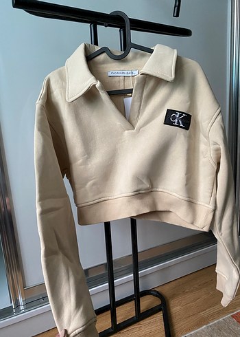 Bej Kadın Uzun Kollu Sweatshirt