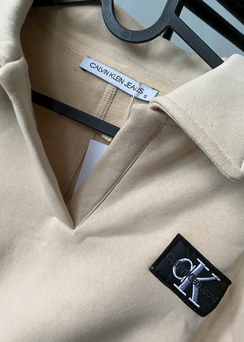 Bej Yaka Detaylı Kadın Sweatshirt - Görsel 3