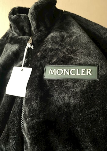 Moncler Siyah Kürklü Kadın Mont - Görsel 2