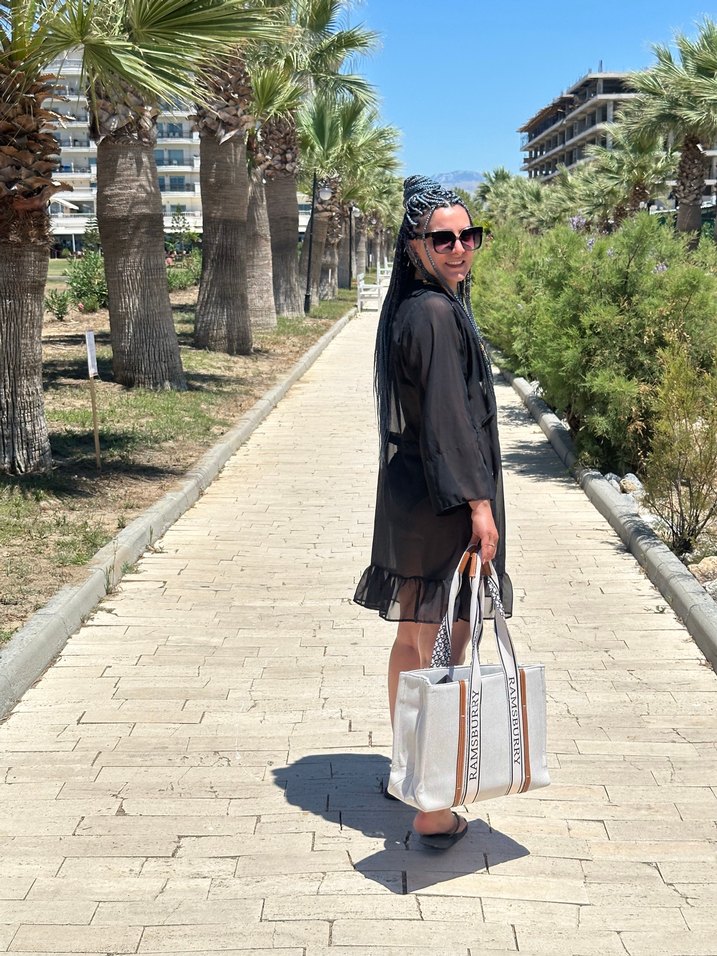 Siyah pareo - Görsel 4