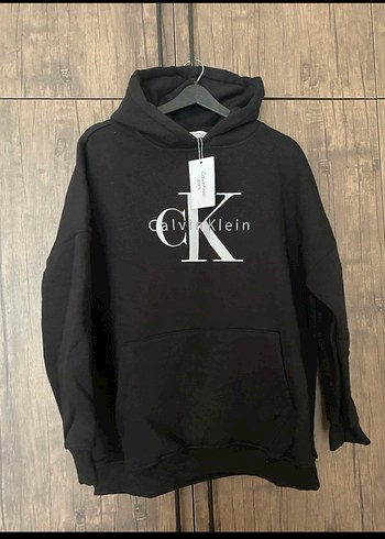 Calvin Klein Siyah Kapusonlu Sweatshirt