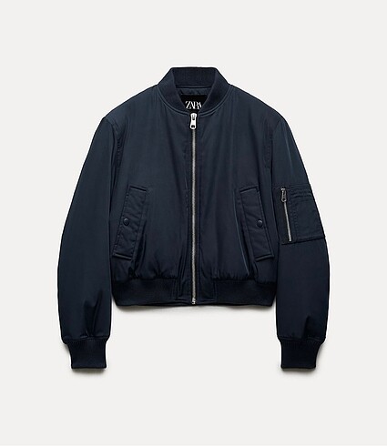 Zara Lacivert Bomber Ceket