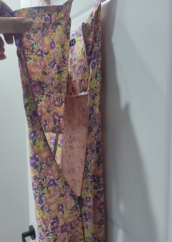 Çiçek Desenli Düğmeli Midi Hamile Eteği m bedende giyebilir - Görsel 3