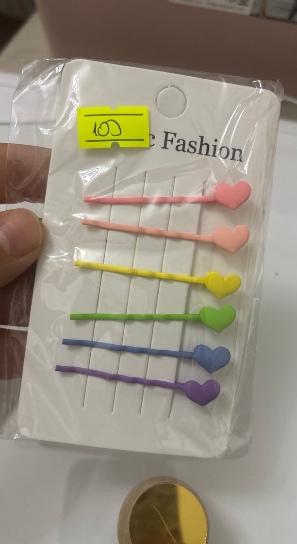 Pastel Renkli Elastik Kalp Tokalar - Görsel 2