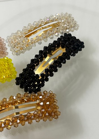 Boncuklu Çok Renkli Kadın Saç Tokası - Görsel 2